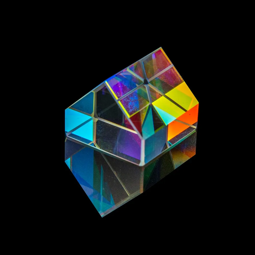 15 18 22mm RGB X-Cube Prism Combiner Splitter Cross Dichroic Polyhedron Pyramid Physics Teaching Decoration Photograph Lens