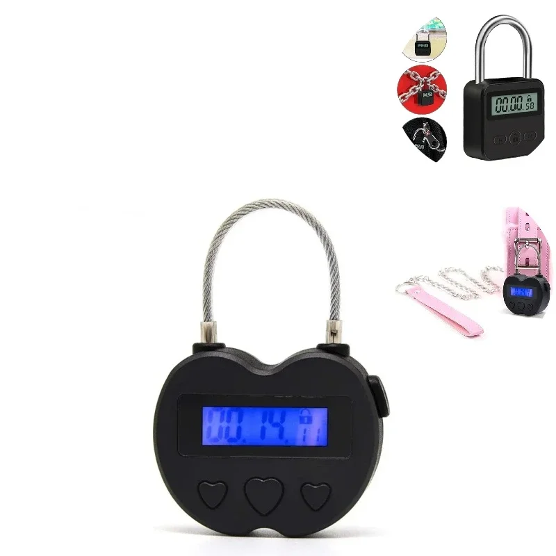 Imagem -02 - Multifuncional Lcd Display Time Lock Impermeável Usb Recarregável Temporizador Temporário Smart Time Lock para Viagens e Mais