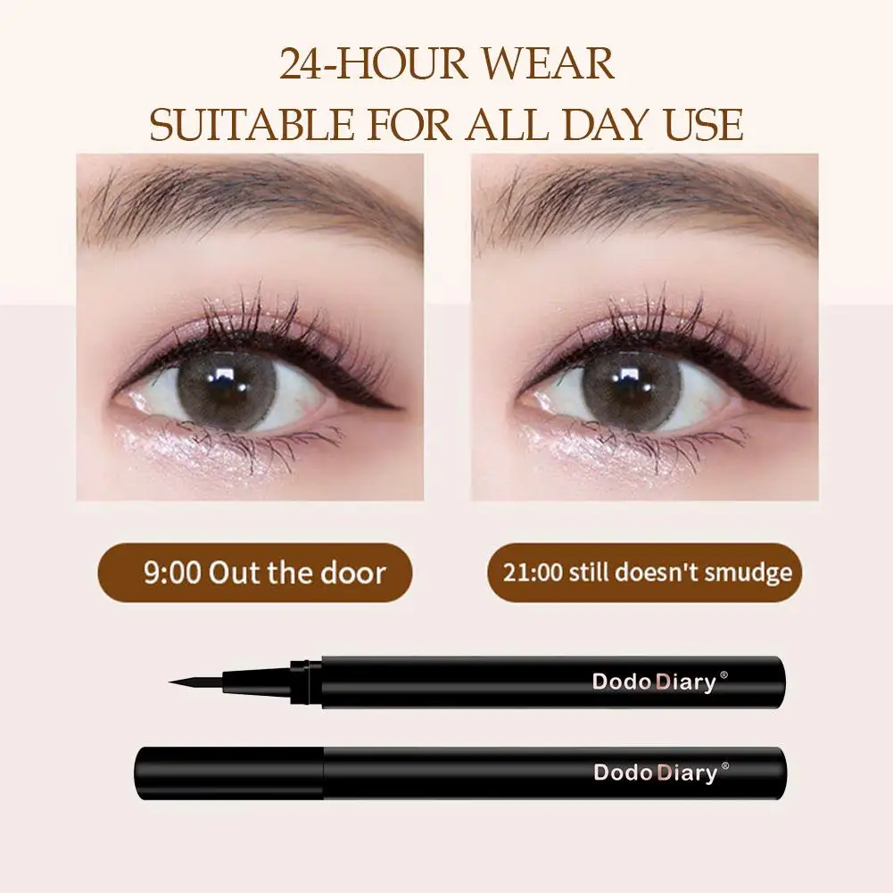 อายไลเนอร์ชนิดน้ำ แห้งเร็ว ไม่เลอะเลือน ไม่ซึมซับ ไม่เลอะขอบตา สีน้ำตาล กันน้ำ รุ่น S2K8