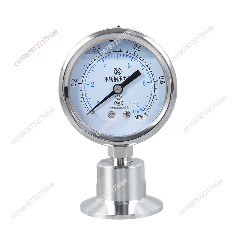 Yntp-60bf Sanitary Clamp Type Quick Mounting Diaphragm Gauge Stainless Steel Sanitary Diaphragm Pressure Gauge