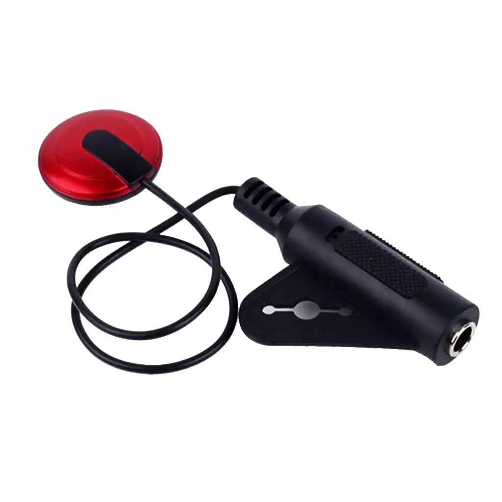 Instrument Parts Piezo Pickup Passive Transducer Guitar Accessory for Classical Folk Ukulele Installation