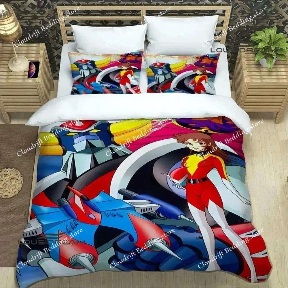 

UFO ROBO GRENDIZER GOLDORAK Printed Bedding Sets Exquisite Bed Supplies Set Duvet Cover Bed Comforter Set Bedding Set Luxury