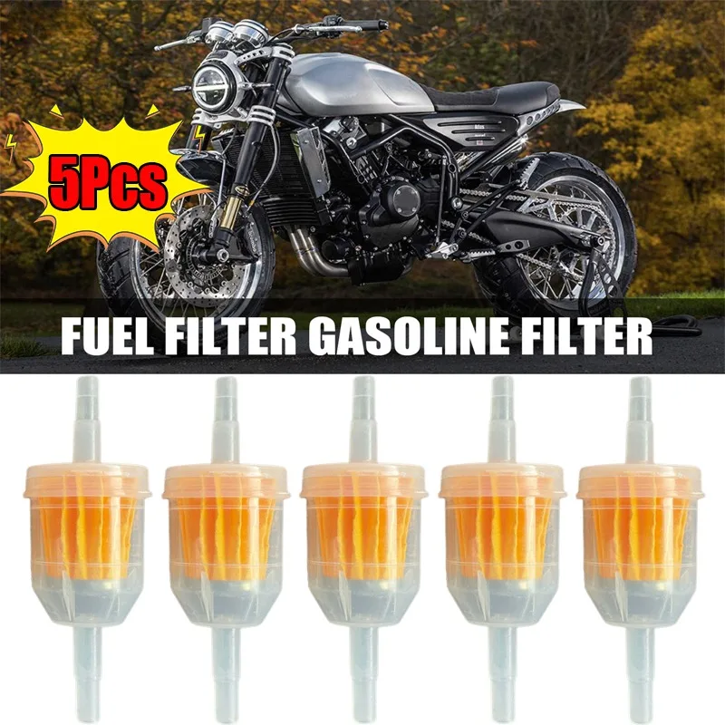 

2-10Pc 6MM-8MM Car Gasoline Oil Filter Pipes Universal Inline Gas Fuel Filter For Small Engine Lawn Mower Motorcycle Accessories