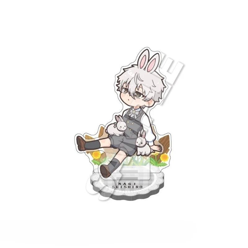 Anime Peripherals Rabbit Ryusei Shido Figure Acrylic Stand Rin Itoshi Figurine Acrylic Pendant Hyoma Chigiri Decoration Toys view 4