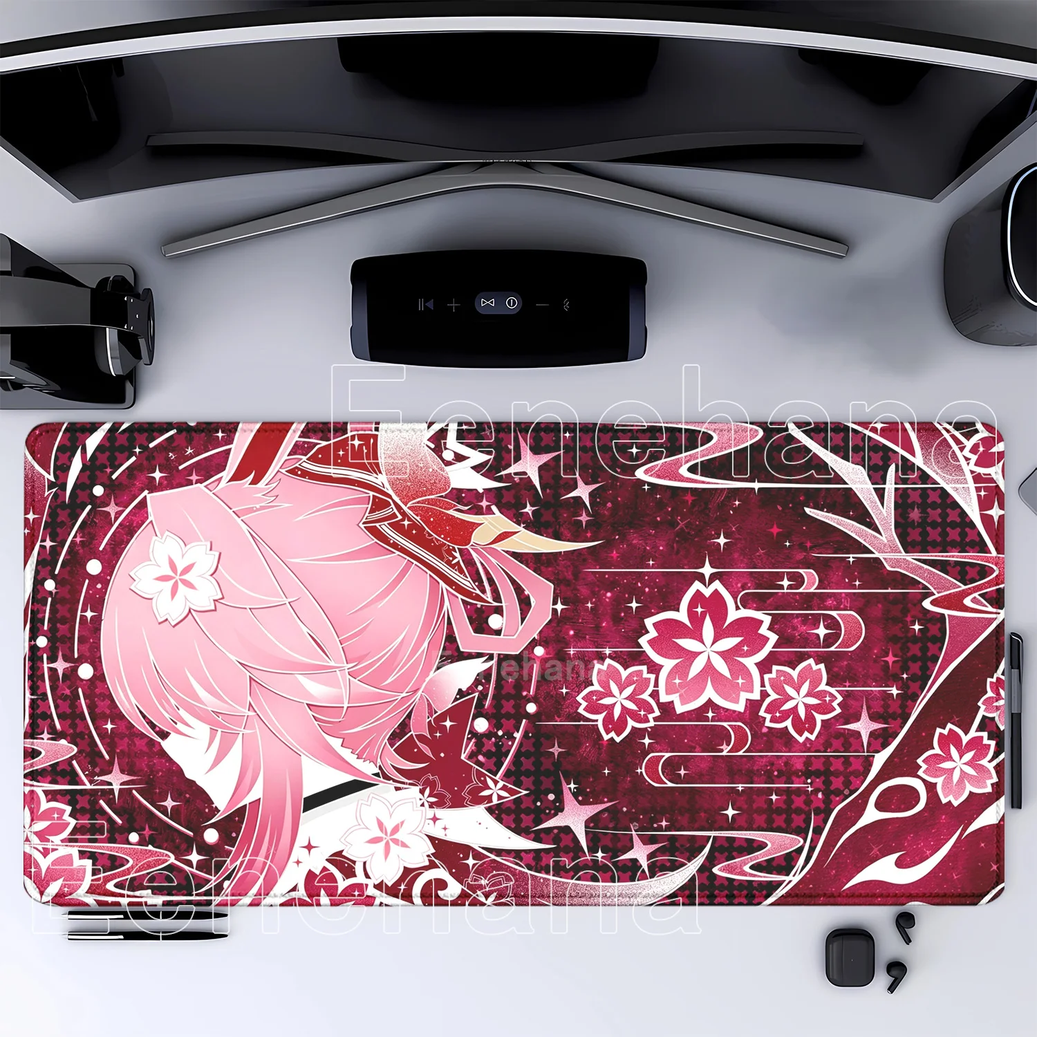 Mouse Pad Honkai Star Rail HSR Evanescia XXL Gaming Keyboard HD
