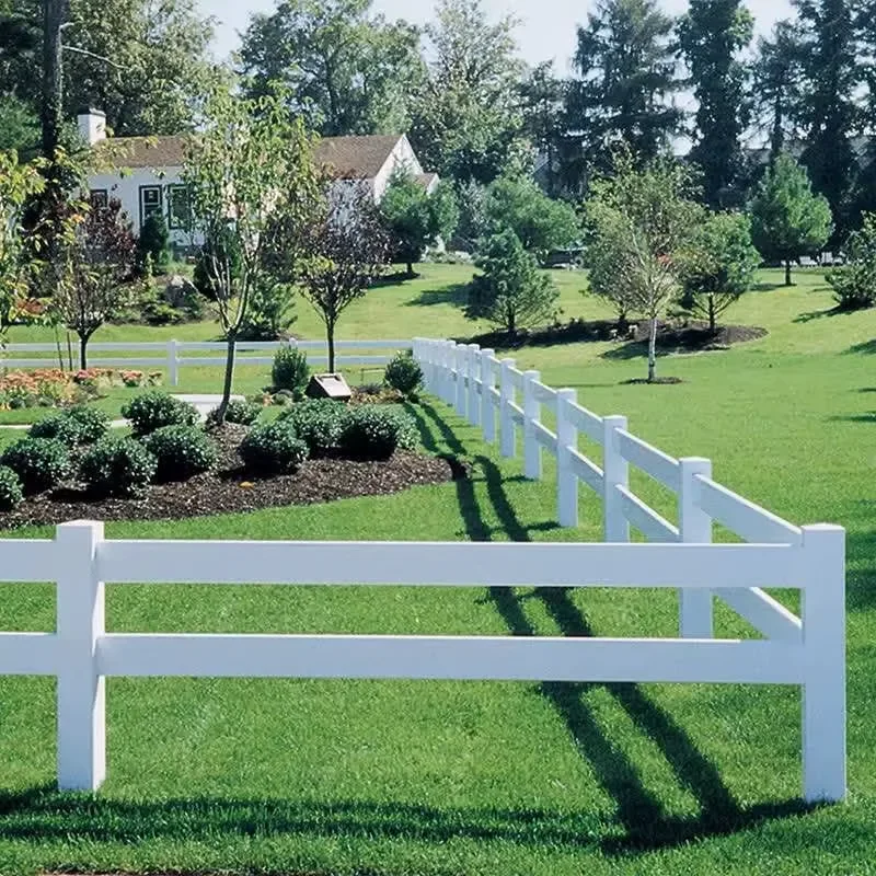 Stabilized Virgin PVC Horse Fence 3 Rail ASTM Standard Smooth Non Splinter Vinyl Ranch Fence With 30 Years Warranty