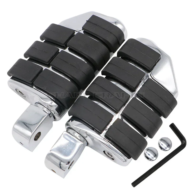 For Honda VLX400 VLX600 Steed VLX 400 600 All Year Foot Pegs Motorcycle Rear Footrests Footpegs Left & Right - view 3
