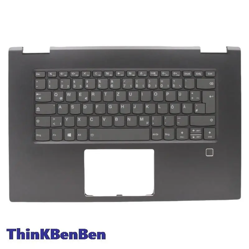

DE German GunMetal Keyboard Upper Case Palmrest Shell Cover For Lenovo Ideapad Yoga 720 15 15IKB 5CB0N67919