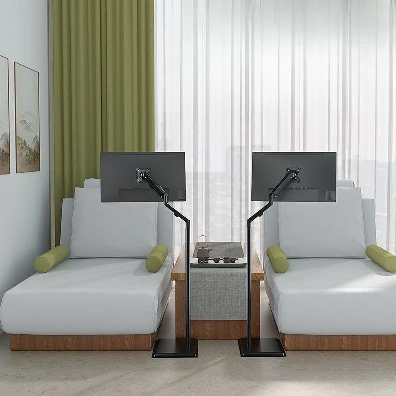 

Computer monitor, screen floor-to-ceiling mobile bracket, telescopic, rotary, adjustable lifting