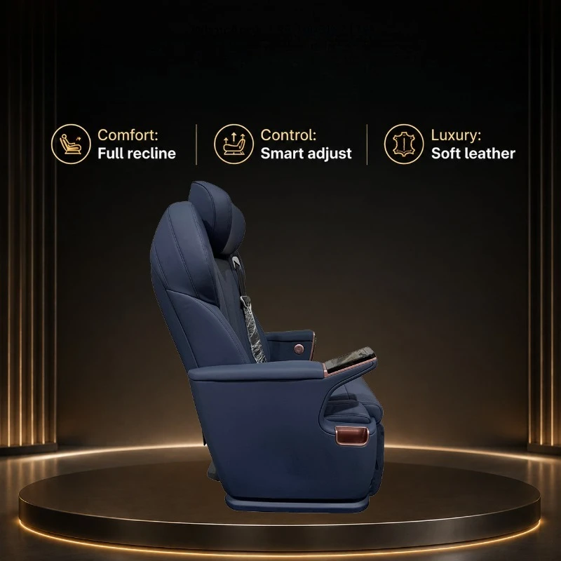 Popular Style Custom 180 Swivel MPV Swivel Captain Seat with Touch Screen Wireless Charging for