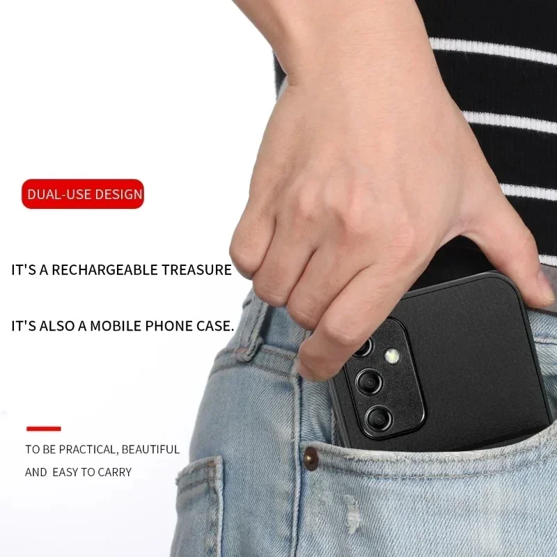 Smart Battery Charger Case for Samsung Galaxy S9 Plus A24 4G A54 A73 A34 A25 5G S23FE Power Bank External Battery Charging Cover