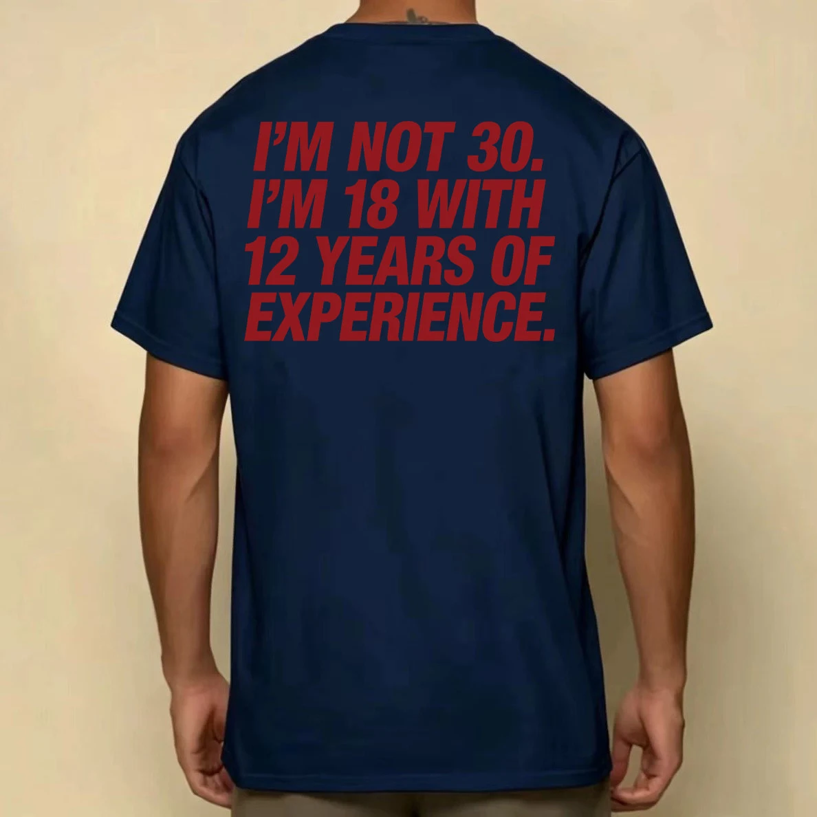 Interesting I'm Not 30 Funny Words Graphic Tee Cotton Mens Womens T-Shirt Vintage Streetwear