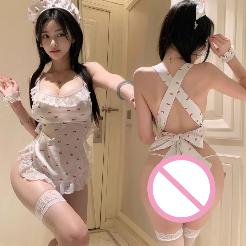 أزياء أنيمي لطيفة التأثيرية لخادمة الزي للنساء فستان لوليتا مع مريلة فرنسية مجموعة الخادمة اليابانية زي منظور شريط الإباحية