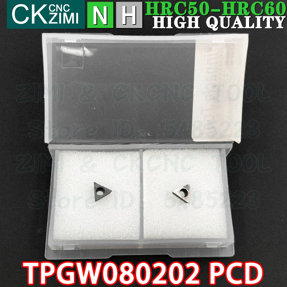 TPGW080202 PCD TPGW 080202 PCD Insertos PCD Insertos de diamante para torneamento Ferramentas TPGW TPGW080202 PCD TPGT 0802 PCD CNC mecânica Ferramentas de corte de metal para cobre alumínio