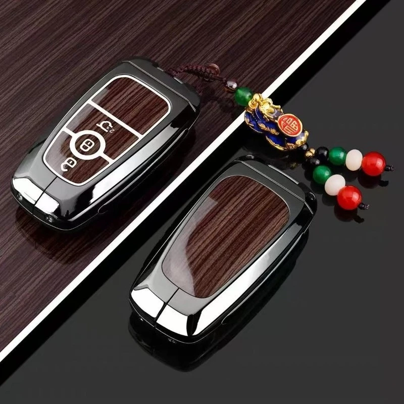 Zinc Alloy Car Key Case Cover Shell Fob Holder for Ford Mondeo Edge L Explorer Escape EVOS Mustang Mach-E F-150 2026 Accessories view 5