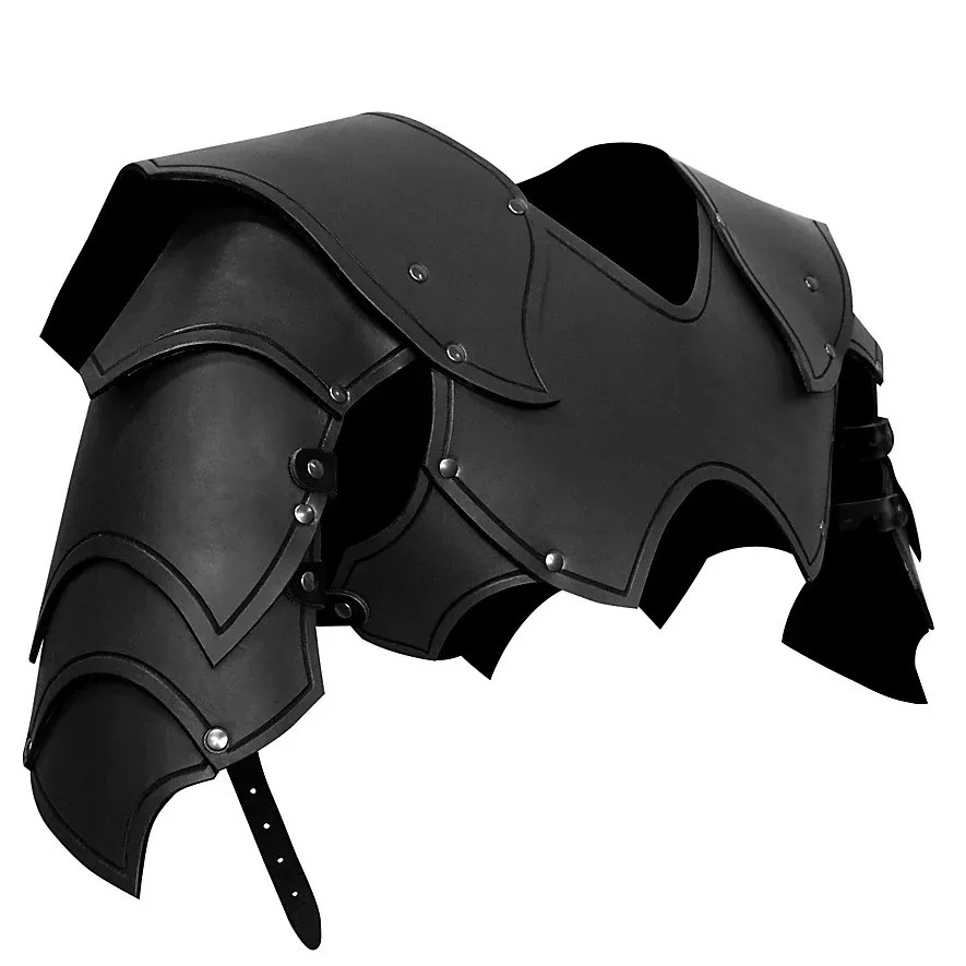 Mittelalterliche Retro-Steampunk-LARP-Brustpanzer-Schulterrüstung Krieger-Aufführungskostüm Halloween-Brustplatte Unisex-Outfit – Detail 2