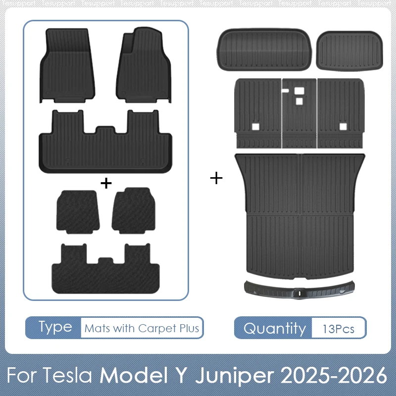 テスラ モデルY ジュニパー 右ハンドル用 フロアマット 2025 2026