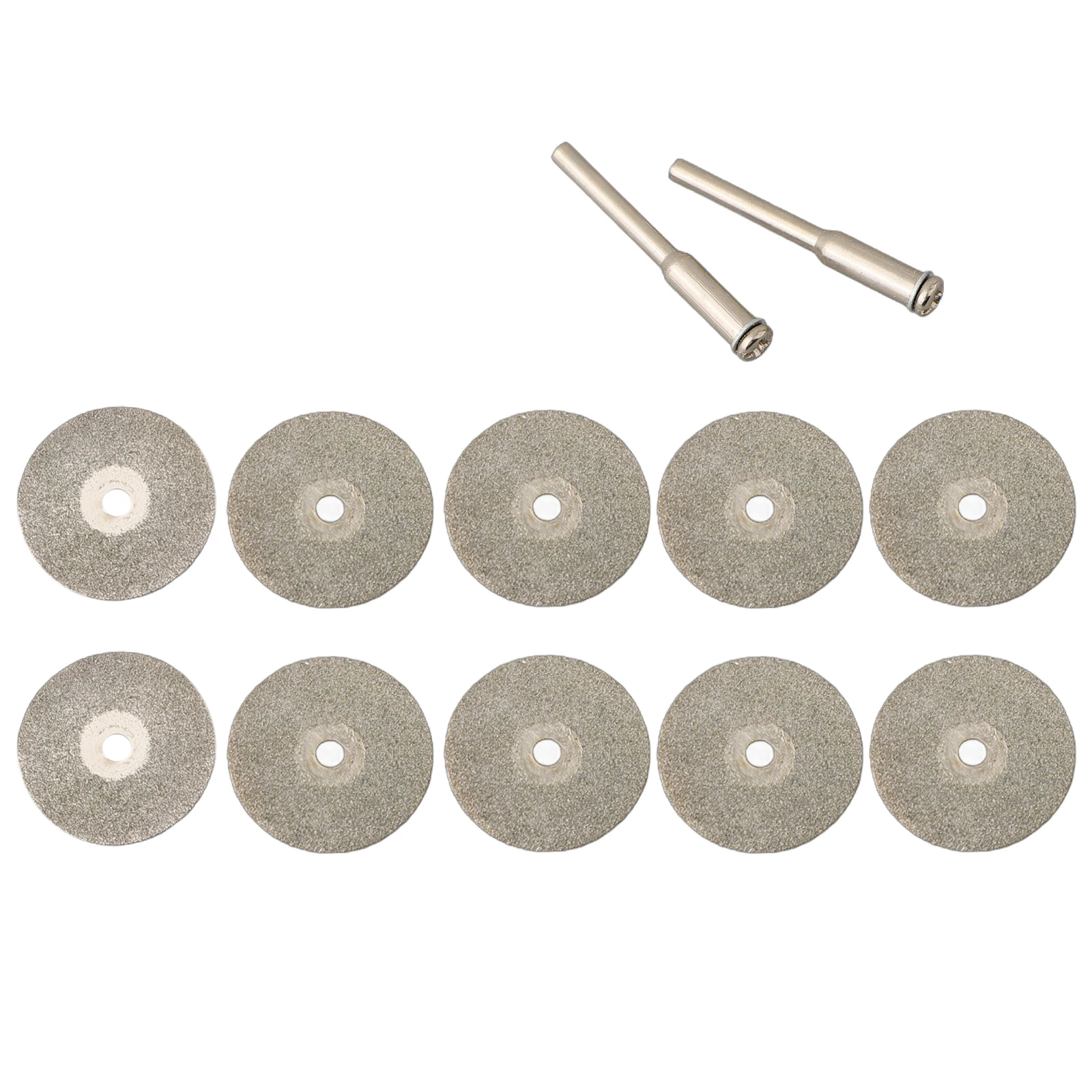 日曜大工用カッティングブレードディスク,高品質,2 xアーバーシャフト,22mm, 10x22mm, 1セットあたり12個,長さ38mm