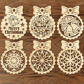 6 juguetes para árboles de Navidad, corte láser, diseño vectorial 2D, archivos de formato CDR AI SVG DXF para diseños Cricut, productos digitales, descarga no P