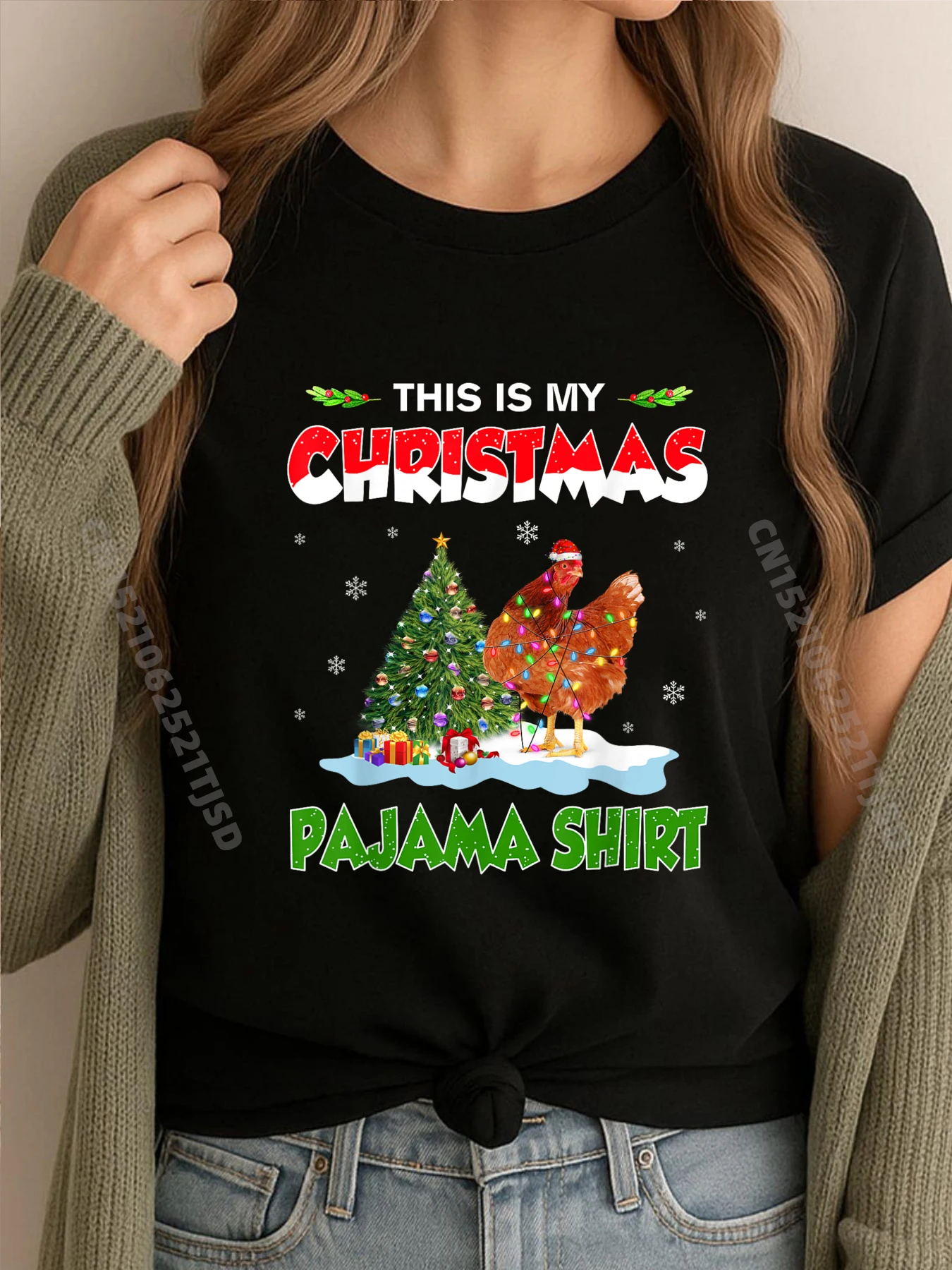 

Куриные рождественские огни Это моя рождественская пижама в стиле хип-хоп, уличная мужская одежда