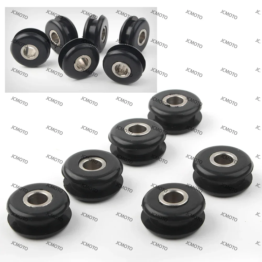 6Pcs For Harley Davidson Softail FXWG 11447 5775 Motorbike Gas Tank Mounts Rubber Grommets Sets