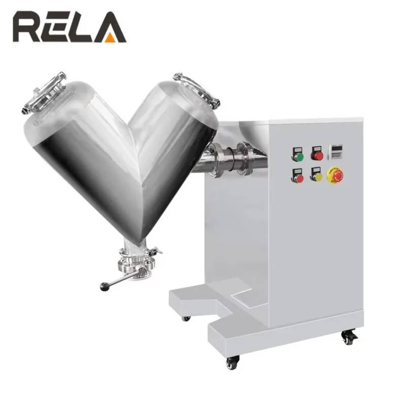 Food Grade 5L, 10L, 15L, 30L V Shape Lab Mini Powder Mixer Stainless Steel Small V Cone Mixer Machine