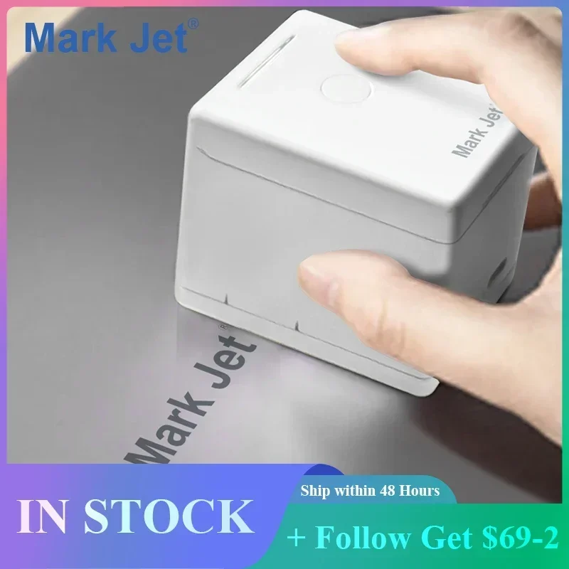 

Mark Jet Portable Mobile Color Printer Mini Handheld Inkjet Printer Support WIFI Connection 6 Hours Working Time Pigment Ink