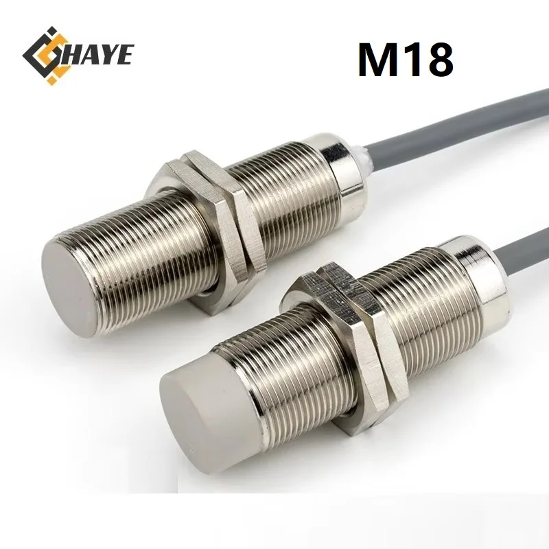 

M18 Inductive Sensor Switch NPN PNP 3Wires Proximity Switches NO NC 5mm 8mm 12mm Distance 24V DC