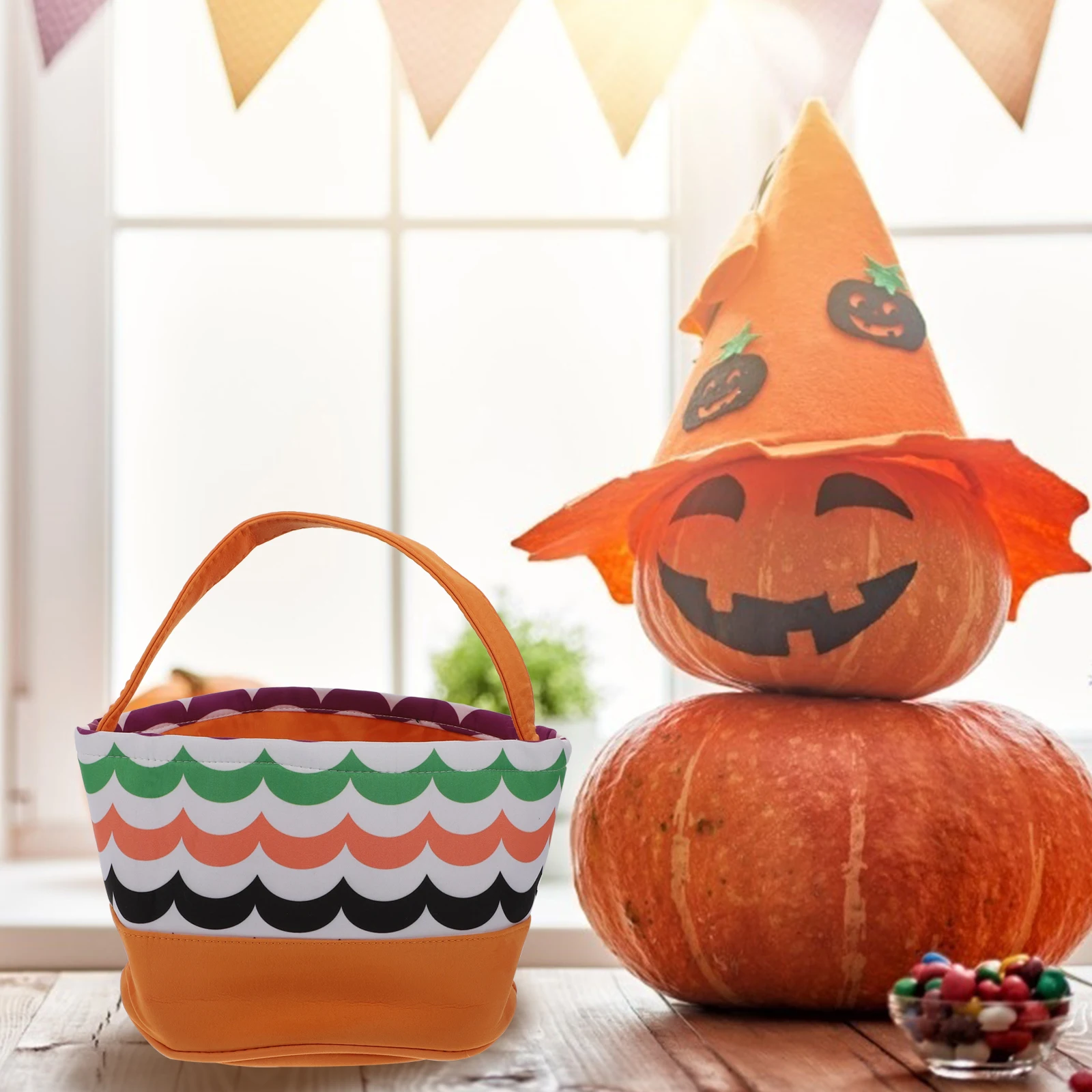 

Candy Bag Pouch Festival Handbag Pumpkin Halloween Decoration Trick Treat Cloth Party