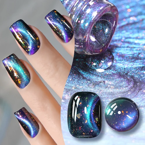 BORN PRETTY 10ml cielo azul gato esmalte de uñas de Gel magnético brillo reflectante de larga duración remojo UV barniz artístico de uñas