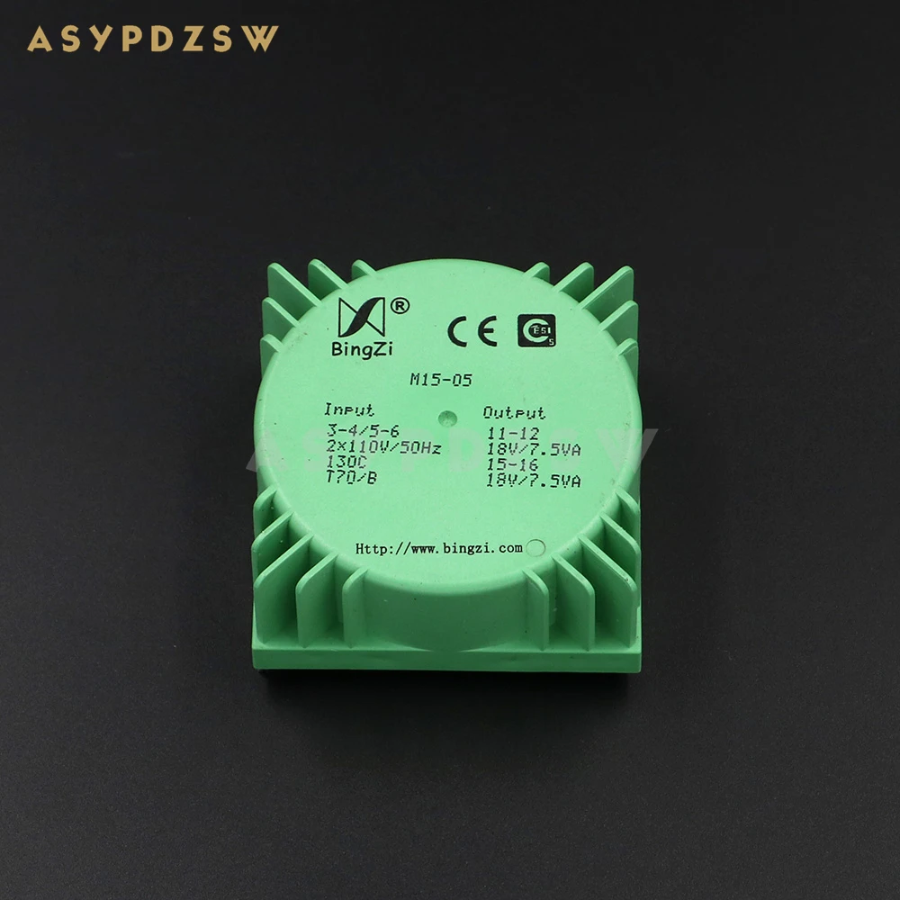 15VA Green Square 15W Sealed toroidal transformers M15-05 Output voltage AC dual 18V(2*18V)