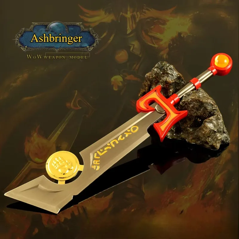 30CM World of Warcraft Game Peripherals Ashbringer Full Metal Craft Model Collectible Desk Ornaments Cosplay Sword Toy Boy Gifts