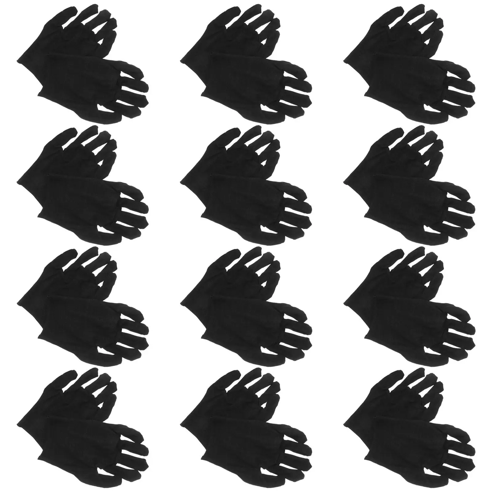 

12Pairs Thick Cotton Gloves Labour Protection Waterproof Comfortable Working Gloves Hand Safety Anti-Skid Breathable