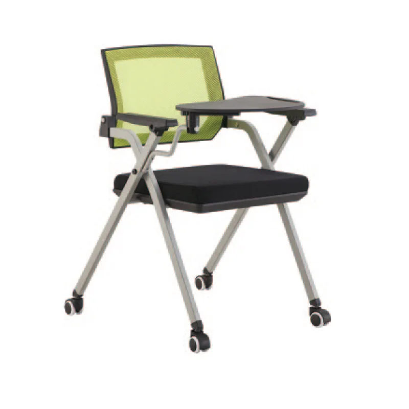 Folding training chair with table board