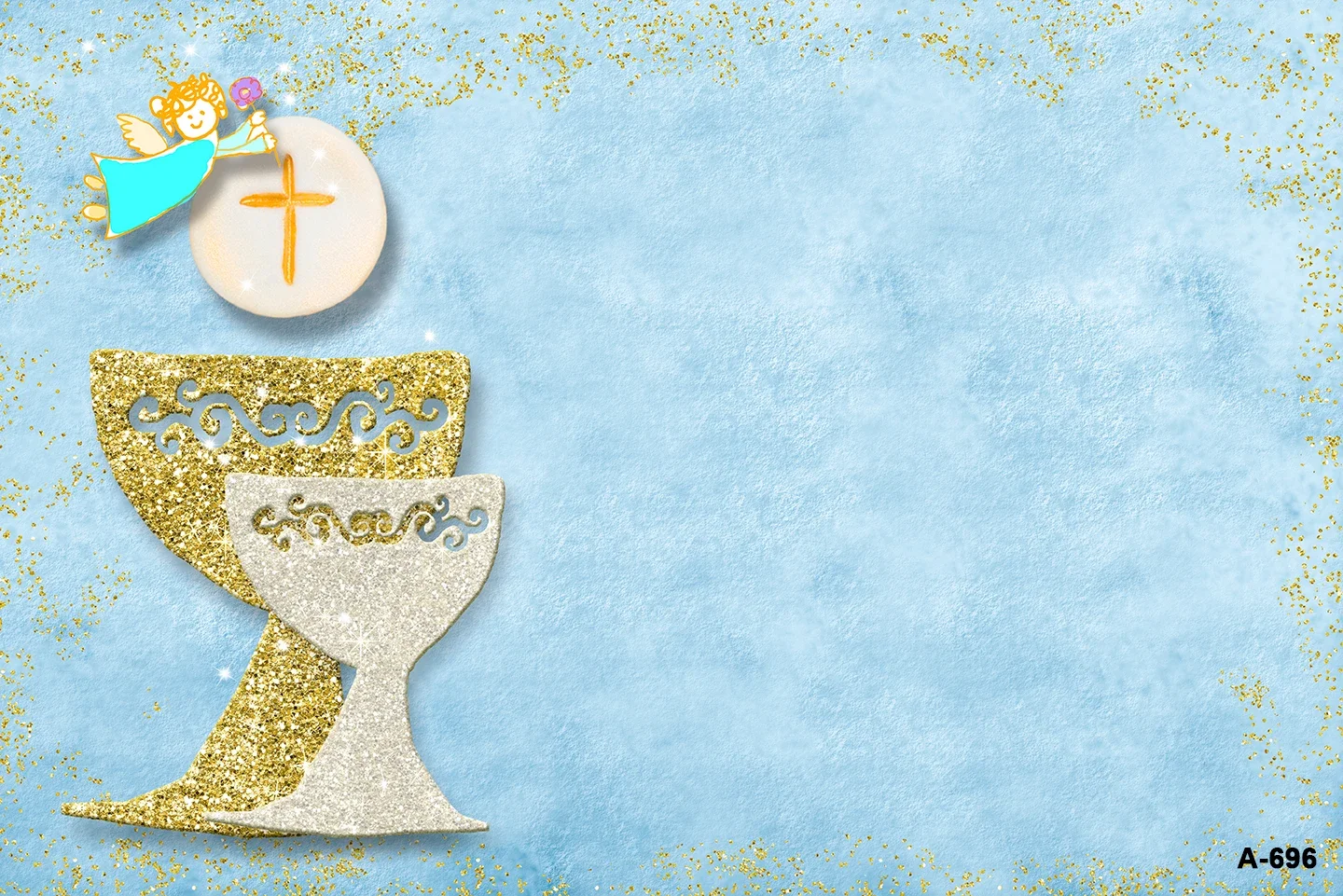 بلدي أول مناولة الله يبارك الخلفيات عبر ملصق حفلة المعمودية التعميد الأزرق الوردي خلفية راية استحمام الطفل الديكور