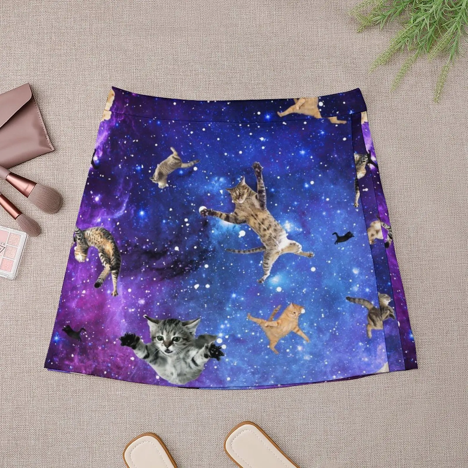 Space Cats Mini Skirt sexy skirt korean style clothes night club outfits