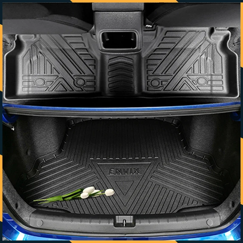 2021-2021 Foot Pad for Toyota Sienna 2021 Accessories Non-Slip Waterproof Scratch Floor Mats Rear Trunk Mat Cover