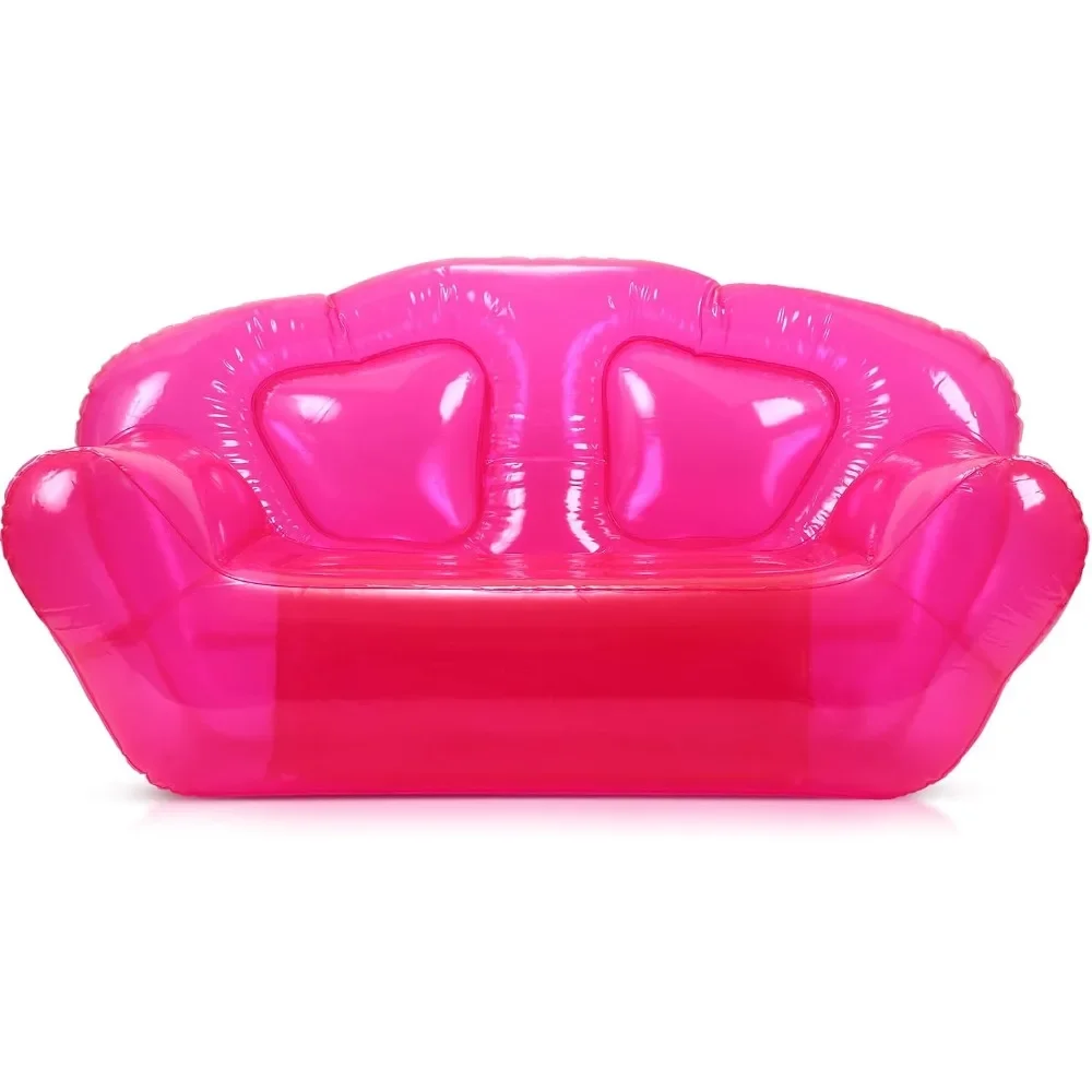 

Transparent Inflatable Sofa Seat Blow up Chair Yard Portable Inflatable Couch Air Couch Patio Blow up Furniture