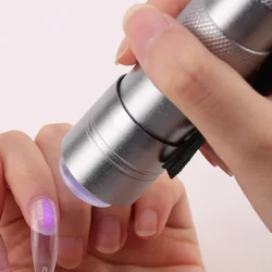 Handheld Lâmpada UV com Silicone Stamper, Nail Art Press Light, Gel de cura polonês, secagem rápida, Ferramentas de Manicure, secador, 1Pc