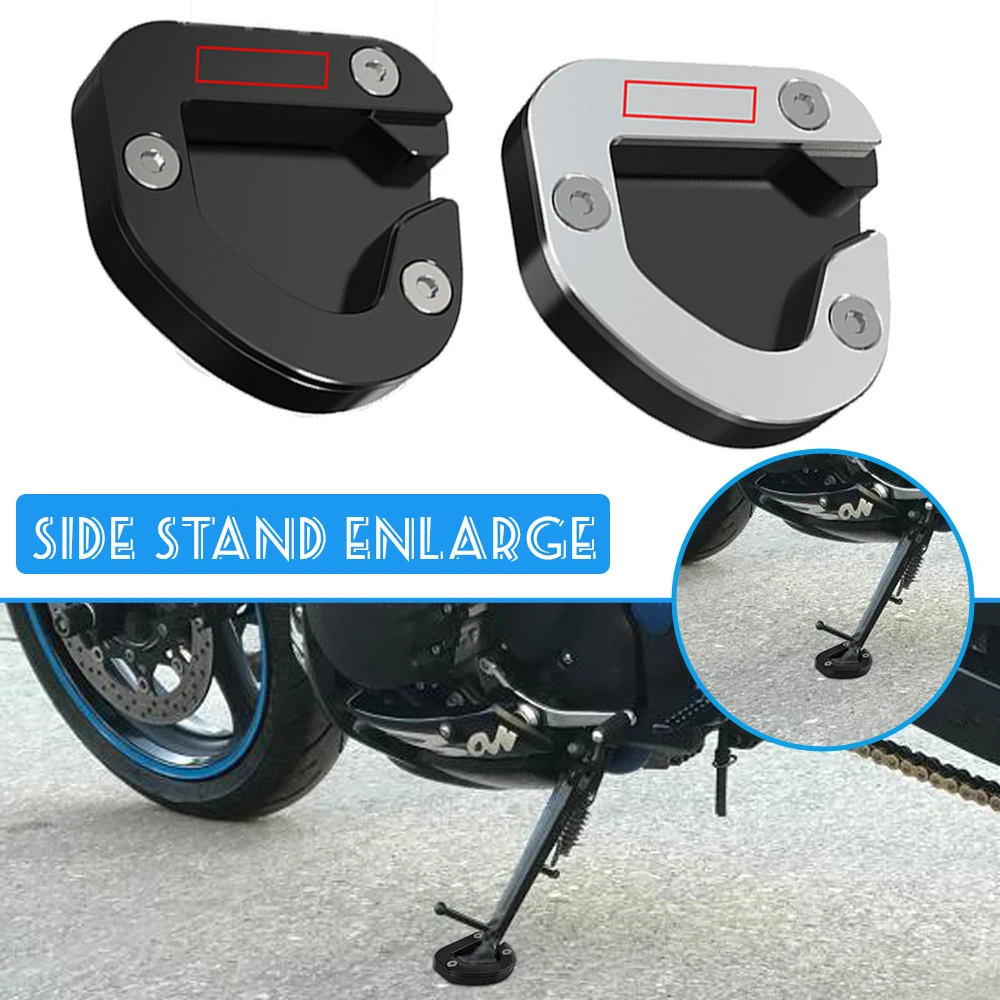 For Suzuki GSF650 Bandit GSF650S/ABS Bandit 650 S 2007-2012 Motorcycle Side Stand Enlarge Kickstand Enlarger Support Extension