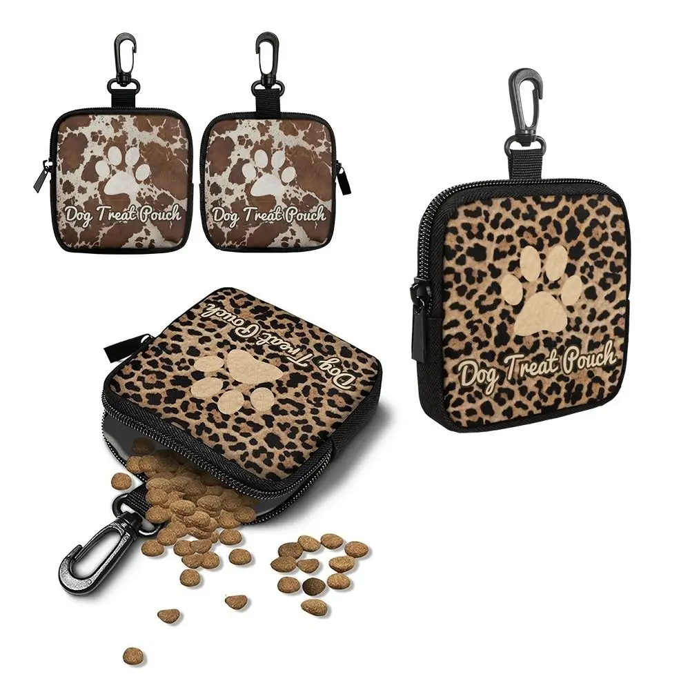 Mini Size Dog Treat Pouch Lightweight Portable Pet Training Pouch Zipper Closure With Hook Pet Snack Pouch Outdoor