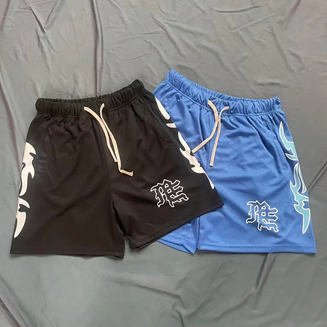 

Американский модный бренд, смешанные сетчатые шорты Emotion, летние дышащие повседневные шорты, мужские быстросохнущие спортивные шорты