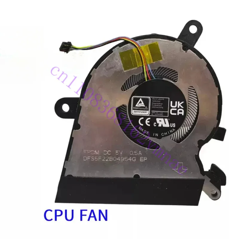 Notebook CPU GPU Cooler Fan For ASUS ROG Flow X13 GV301RA GV301RE GV301RC 2-in-1 Gaming Ultrabook 13NR0A20T02011 13NR0A20T03011