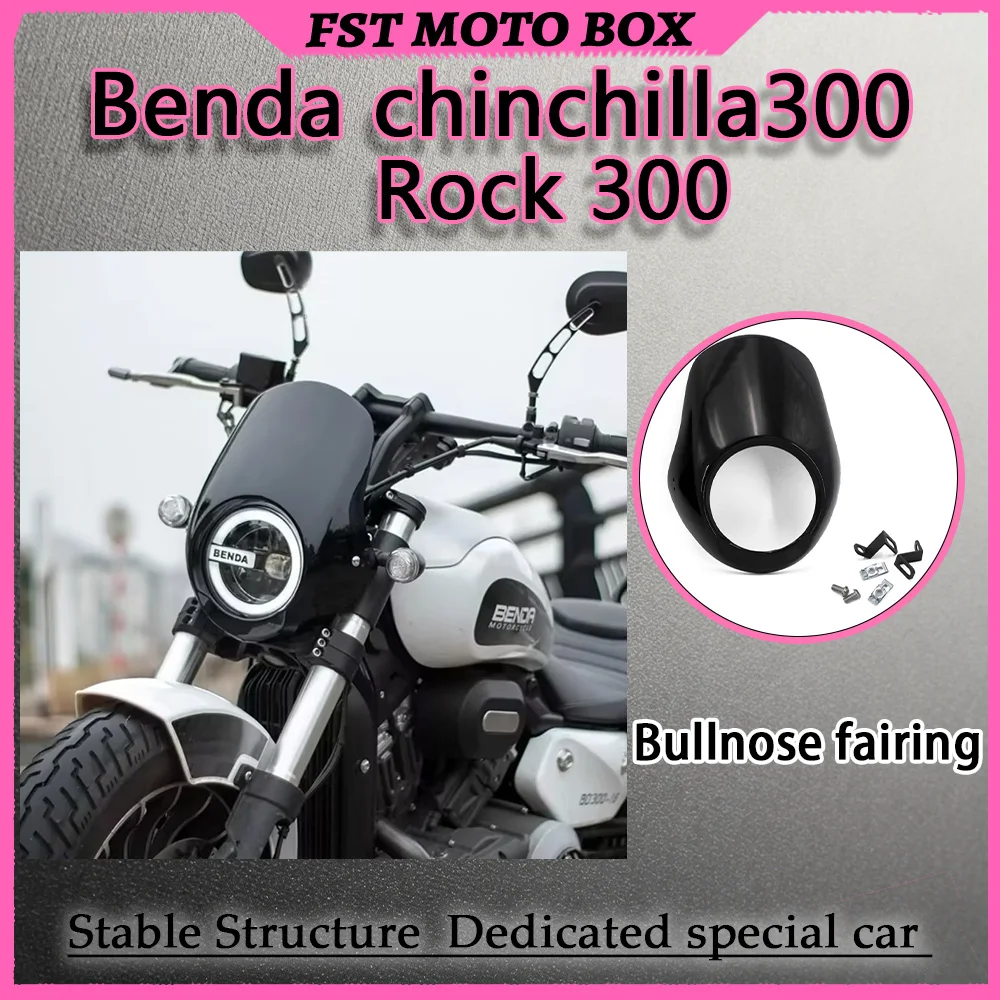 FOR Benda chinchilla300Rock300 OEM Standard Wind Deflector Pig Nose Headlight Fairing Streamlined Air Diversion Design Exclusive