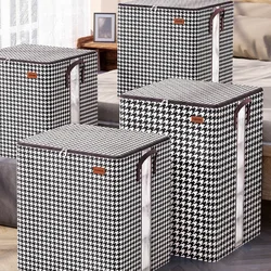 Quilt Storage Box Dustproof Organizers Non-Woven Wardrobe Space Saving Bag House-Moving Bedding Box Travel Storage Organization