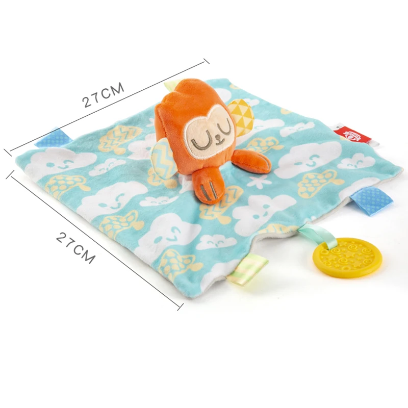 الوليد الطفل التعليم المبكر التعليمية مهدئا قلادة ألعاب الدمى مونتيسوري التنوير القماش ألعاب الأطفال #2