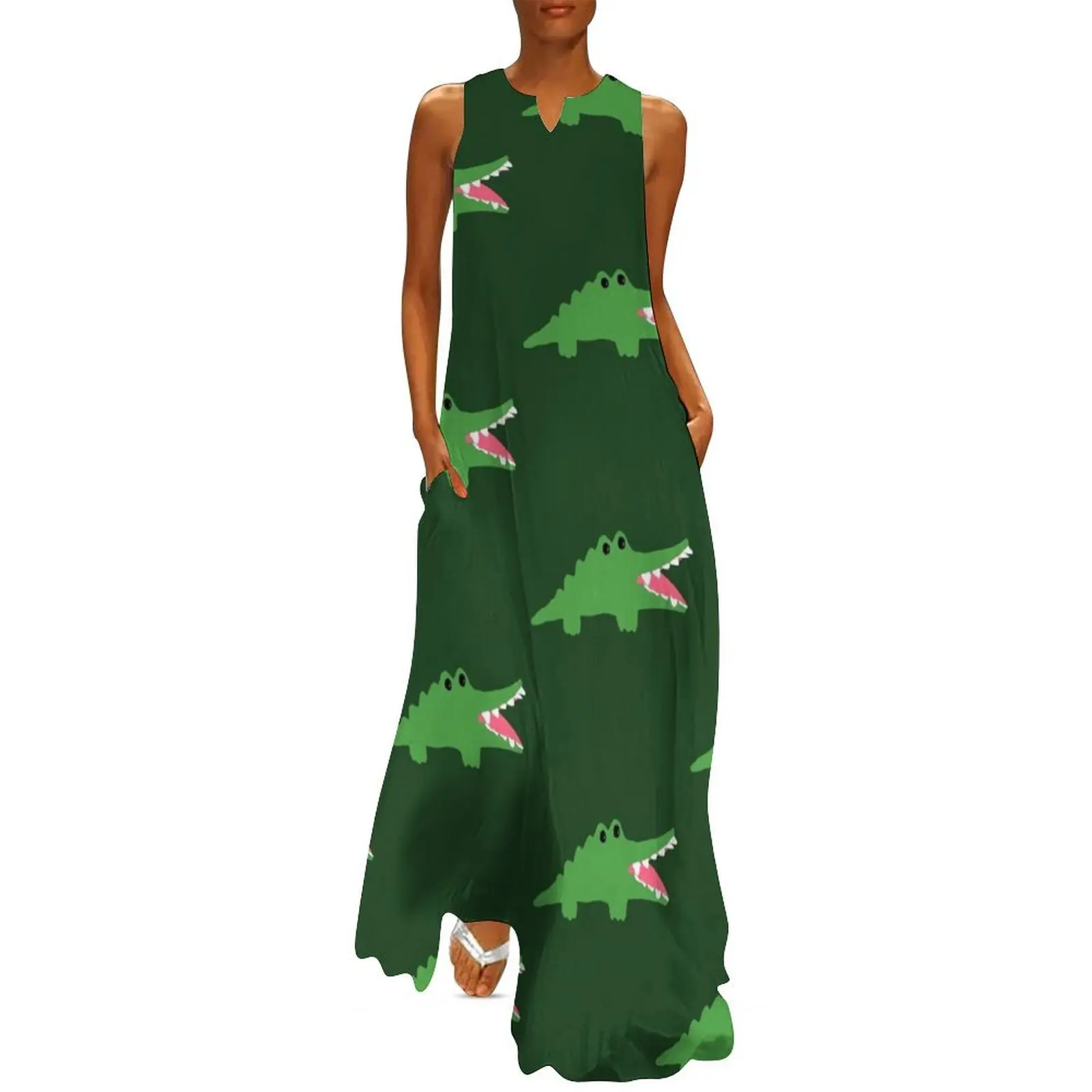 Big Challenges Alligator plush toy Long Dress women formal occasion dresses summer women's dress 2025