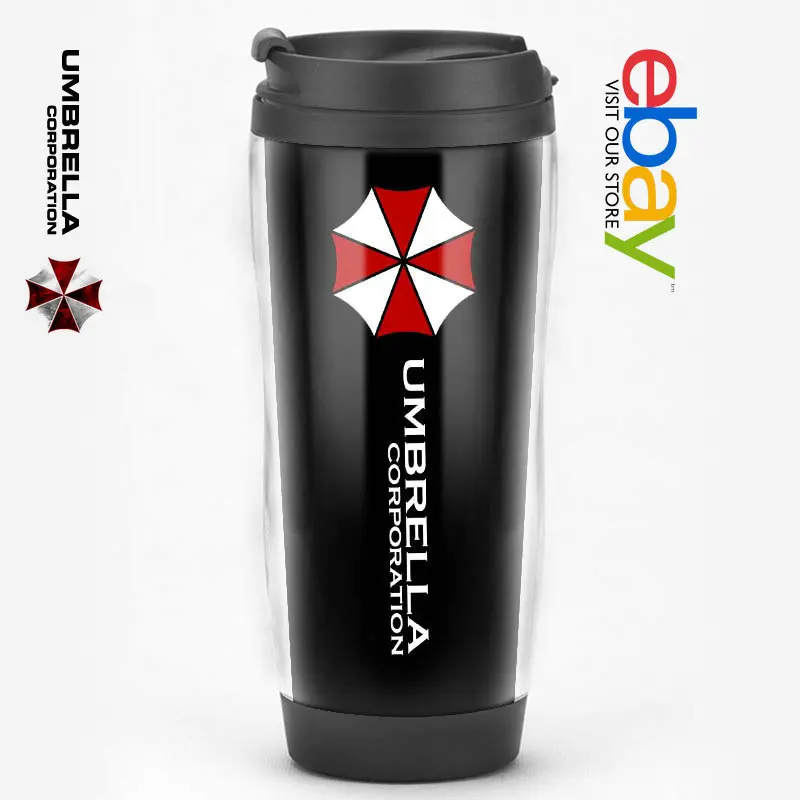 Resident Evil Theme Umbrella Corporation Water Cup Peripheral Movie Game Souvenir Collection Gift Daily Outdoor 420ml