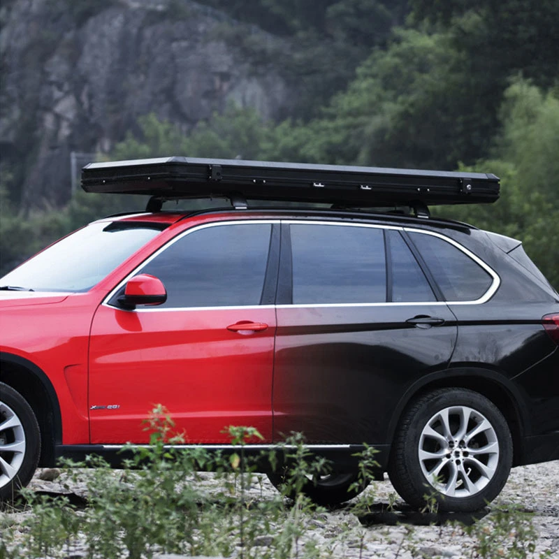 High Quality 4x4 Off-Road Overland 3 Person Triangle Clamshell Aluminum Hard Shell Rooftop Tent For SUV Pickup