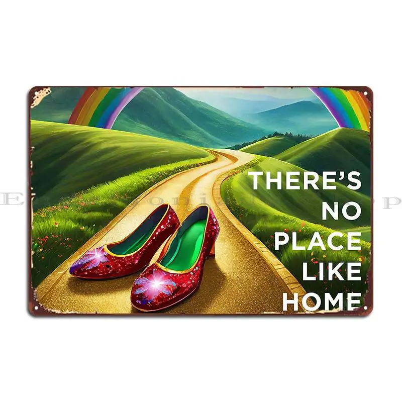 لا يوجد مكان مثل لوحة معدنية منزلية لإنشاء لوحة جدارية مخصصة لإنشاء ملصق لافتة من القصدير